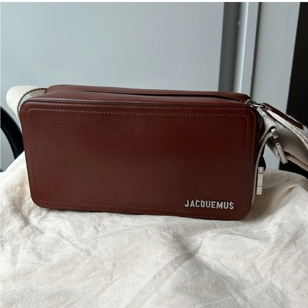Jacquemus Brown Leather Men's Bag - Picture 2 of 9
